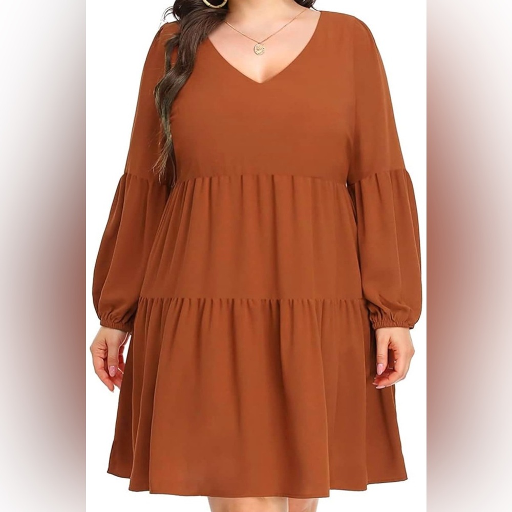 Long sleeve tiered dress 18